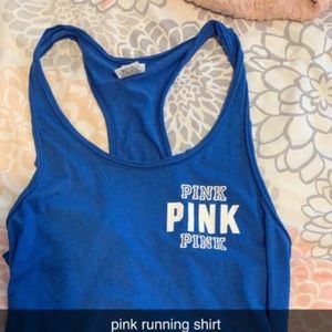 Pink running tank top